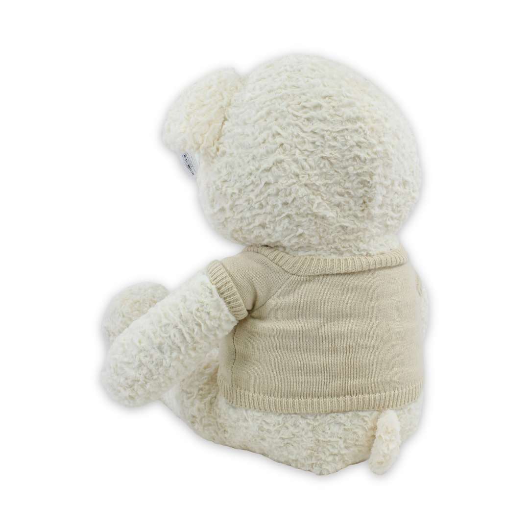 Teddy Bear Off-White with Beige T-Shirt Plush Toy