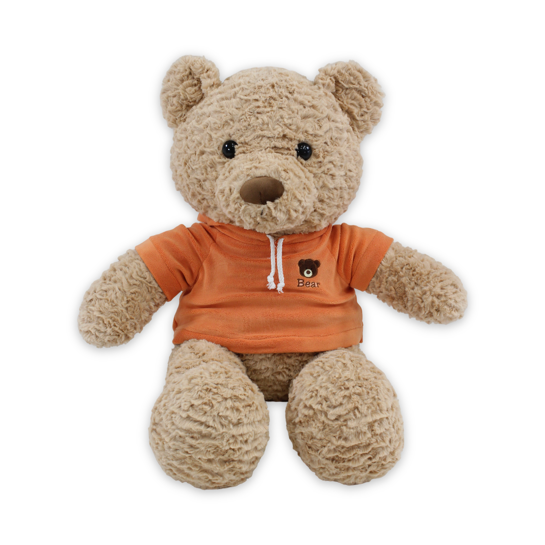 Teddy Bear Beige with Orange T-Shirt Plush Toy