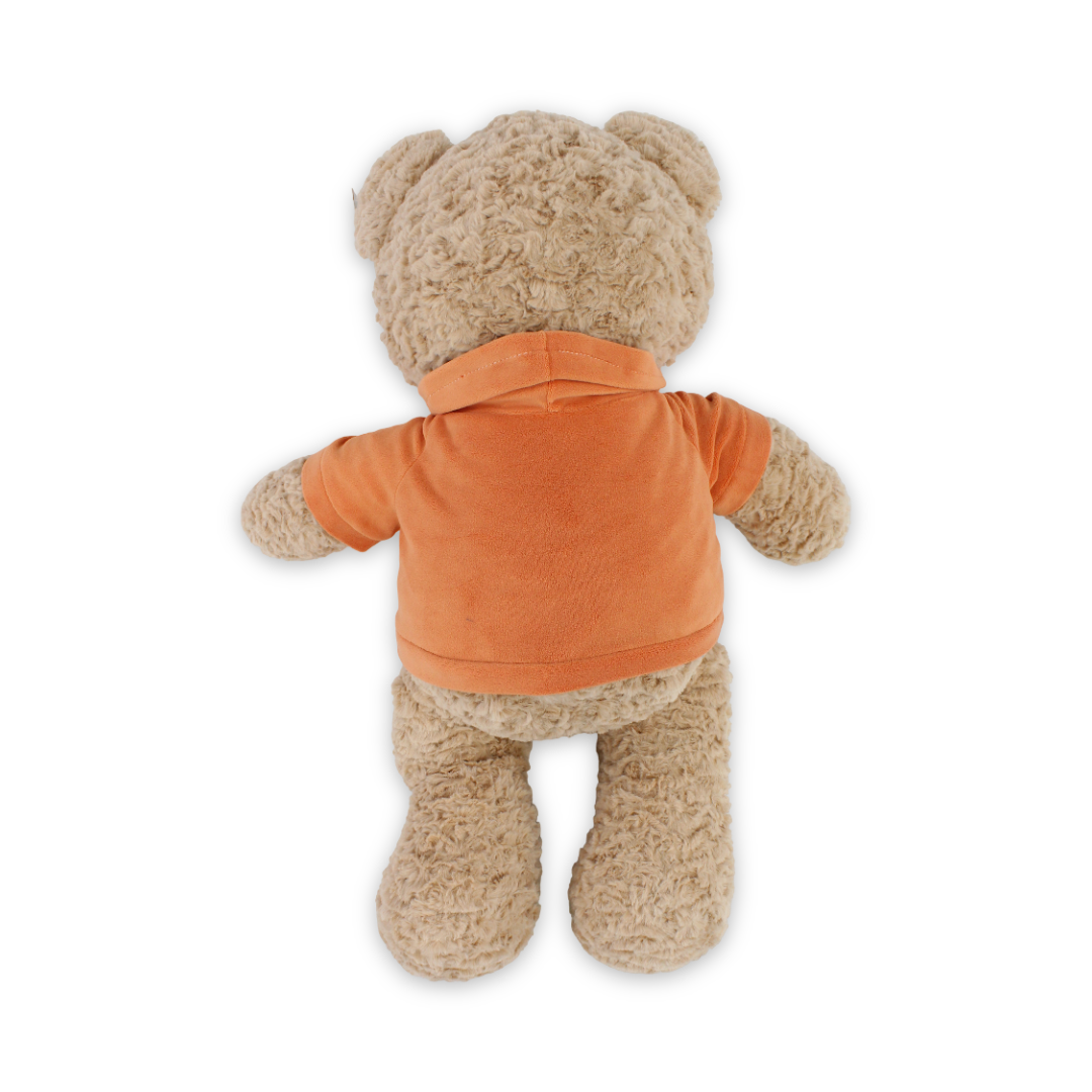 Teddy Bear Beige with Orange T-Shirt Plush Toy