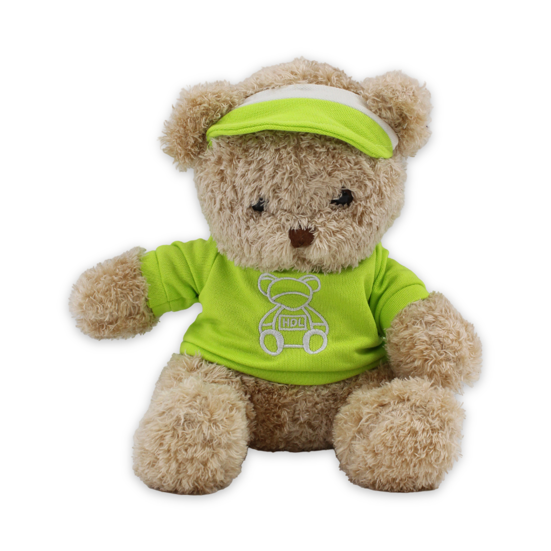 Teddy Bear Cafe with Green T-Shirt Plush Toy