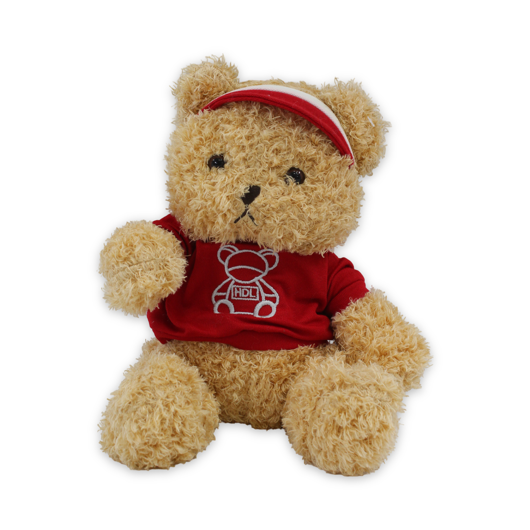 Teddy Bear Cafe with Red T-Shirt Plush Toy