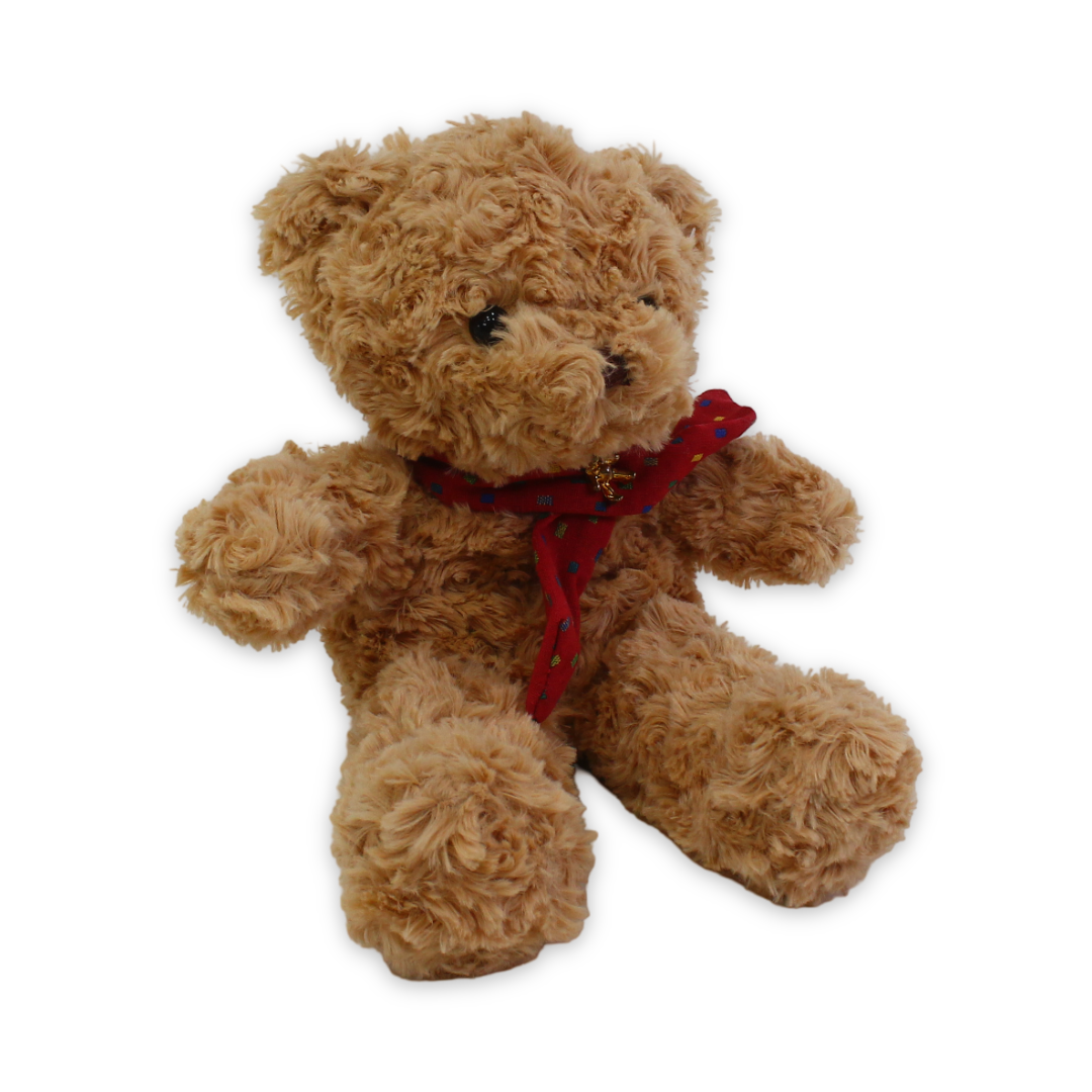 Teddy Bear Plush Toy – Cafe with Red Scarf