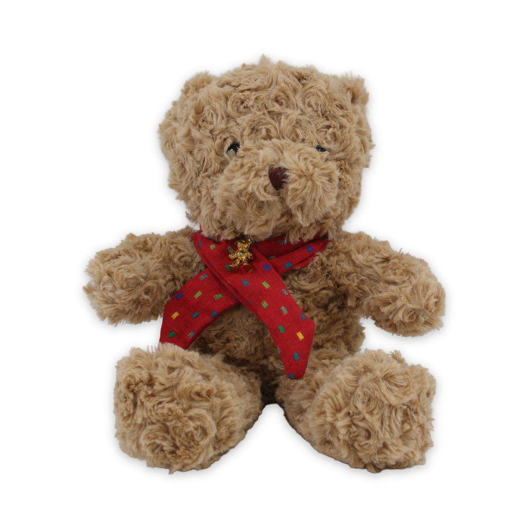 Teddy Bear Cafe with Red Scarf Plush Toy