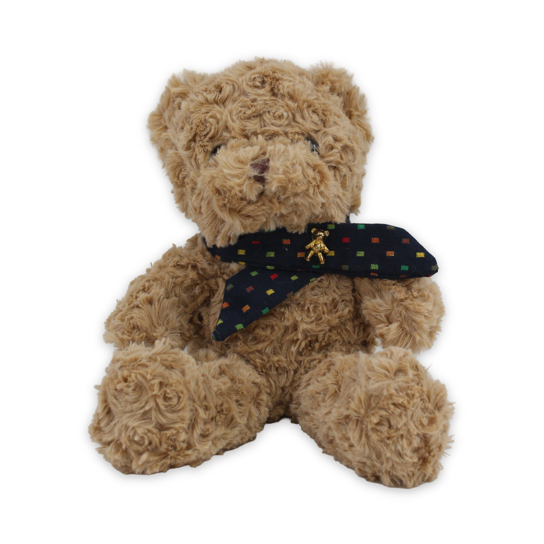 Teddy Bear Cafe with Navy Scarf Plush Toy