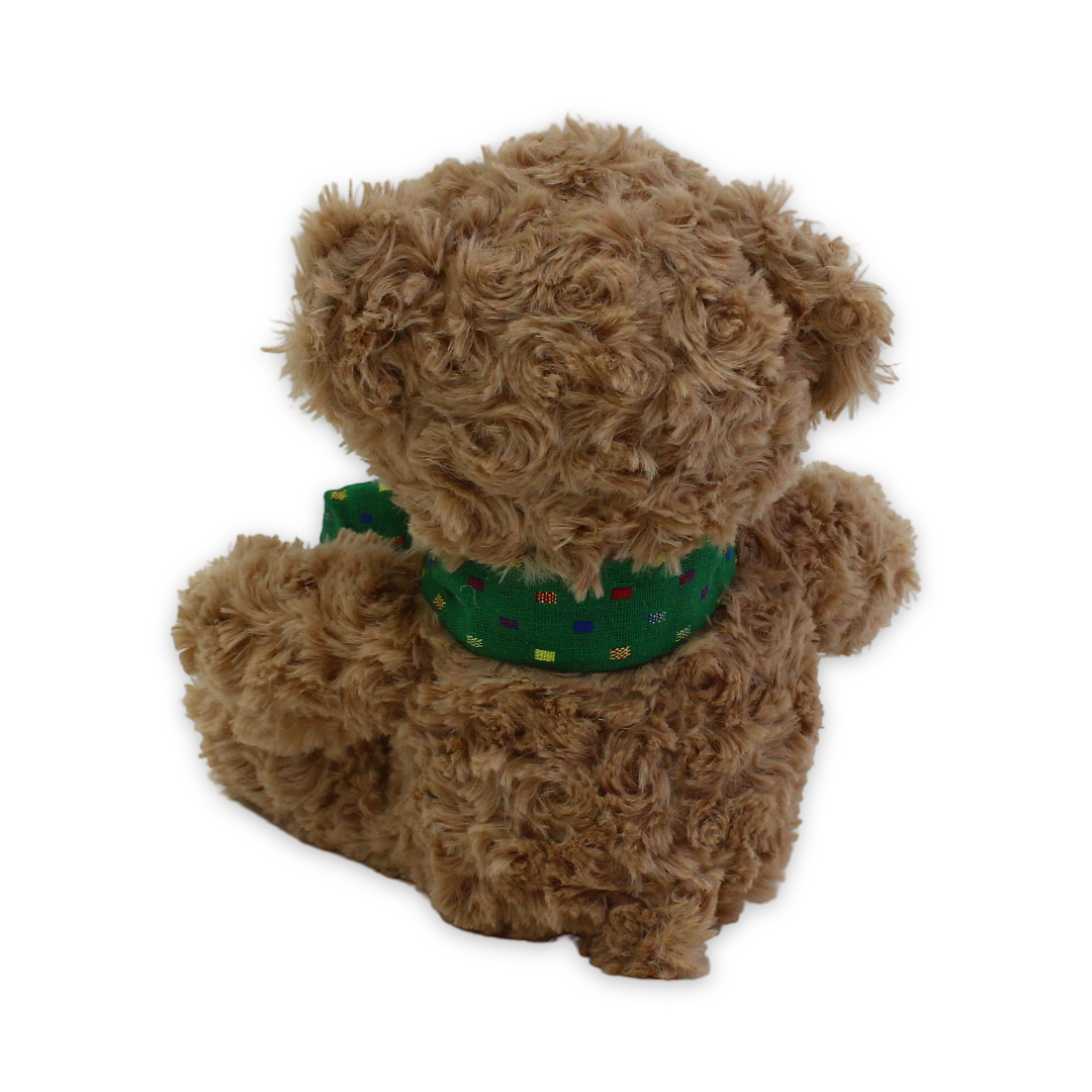 Teddy Bear Plush Toy – Cafe with Green Scarf
