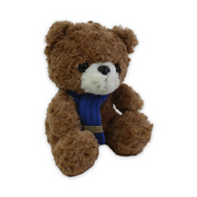 Teddy Bear Plush Toy – Cafe with Blue Scarf