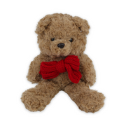 Teddy Bear Cafe with Red Bow Plush Toy