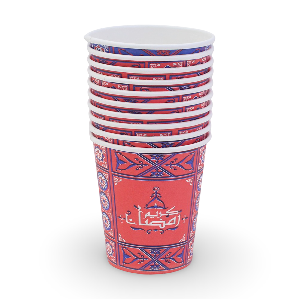 Ramadan Paper Cups Pack – 10 Pieces