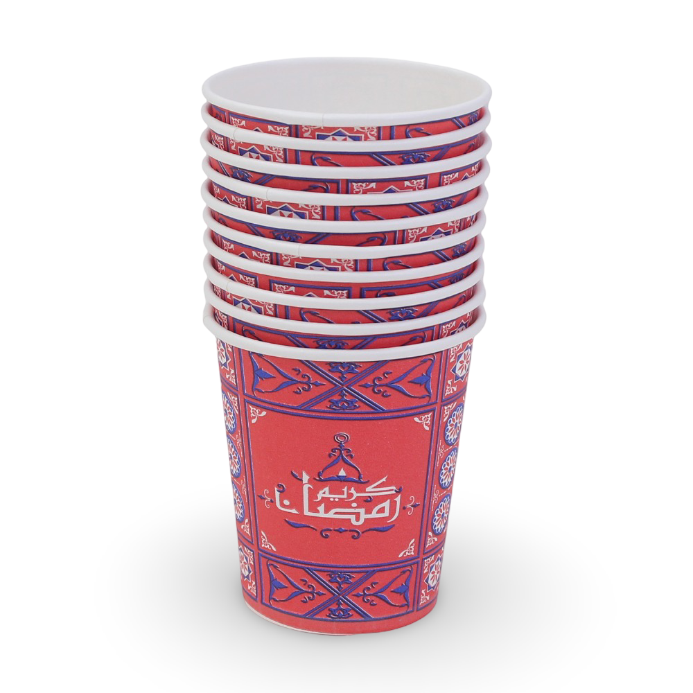 Ramadan Paper Cups Pack – 10 Pieces