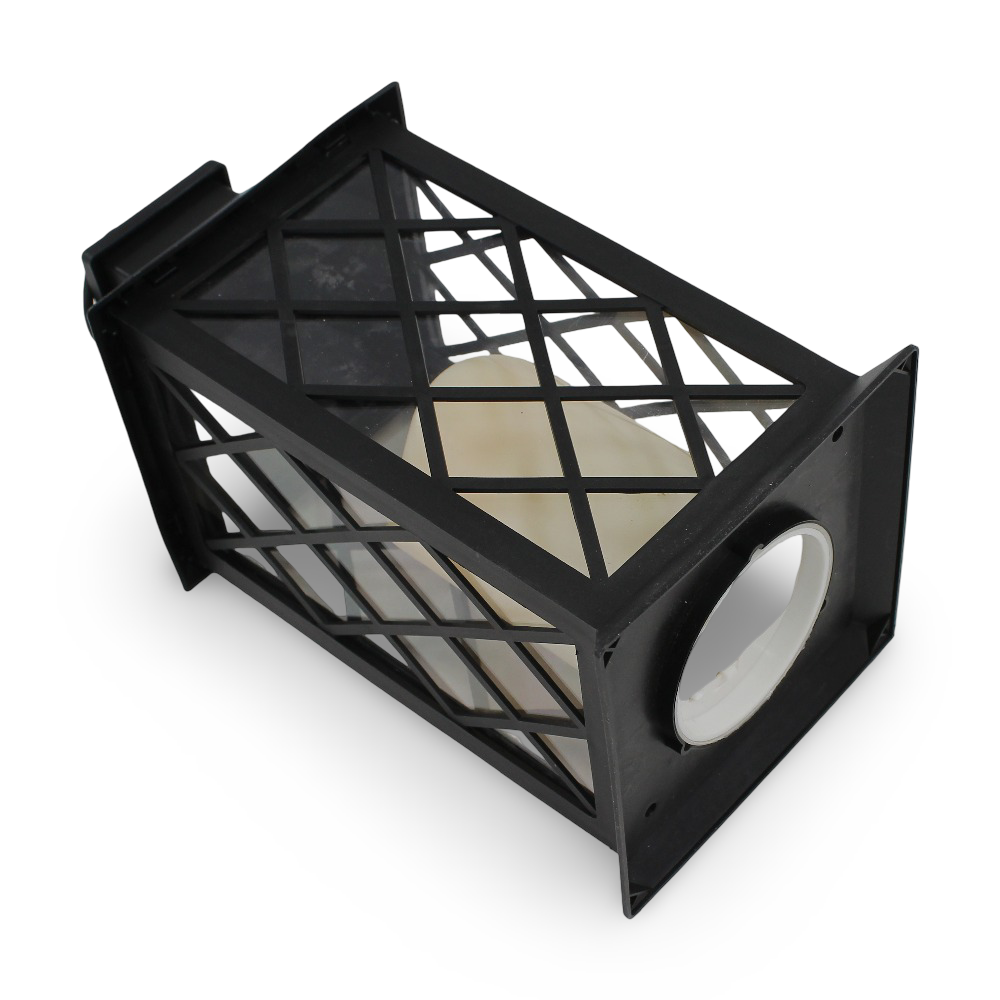 Acrylic Ramadan Lantern with Candle - Black