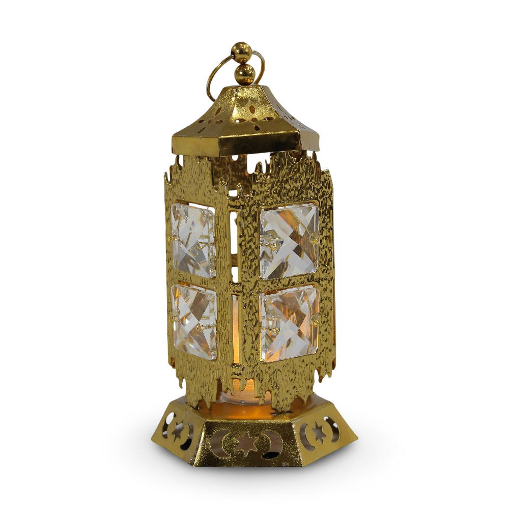 Ramadan Crystal Lantern - Gold