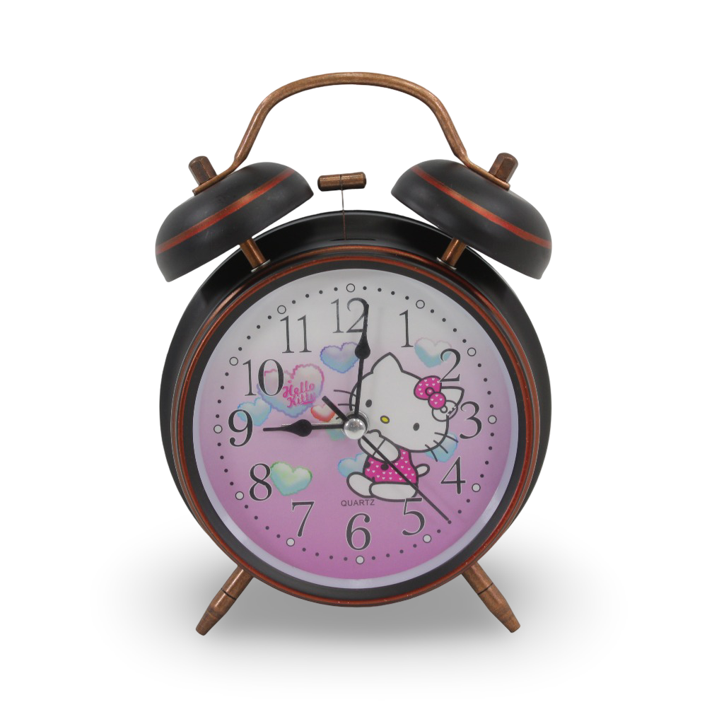 Hello Kitty Alarm Clock – Black