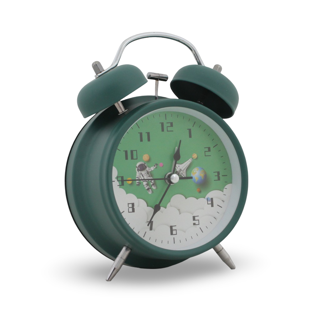 Space Alarm Clock – Olive Green
