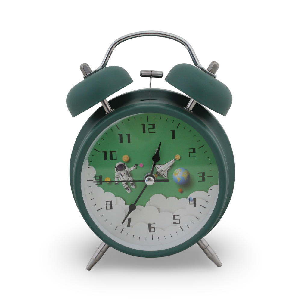 Space Alarm Clock – Olive Green