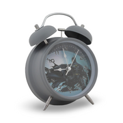 Batman Double-Bell Analog Alarm Clock Gray – (Large Size)