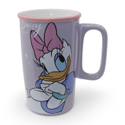 Daisy Duck Pottery Mug – Purple (Large Size)