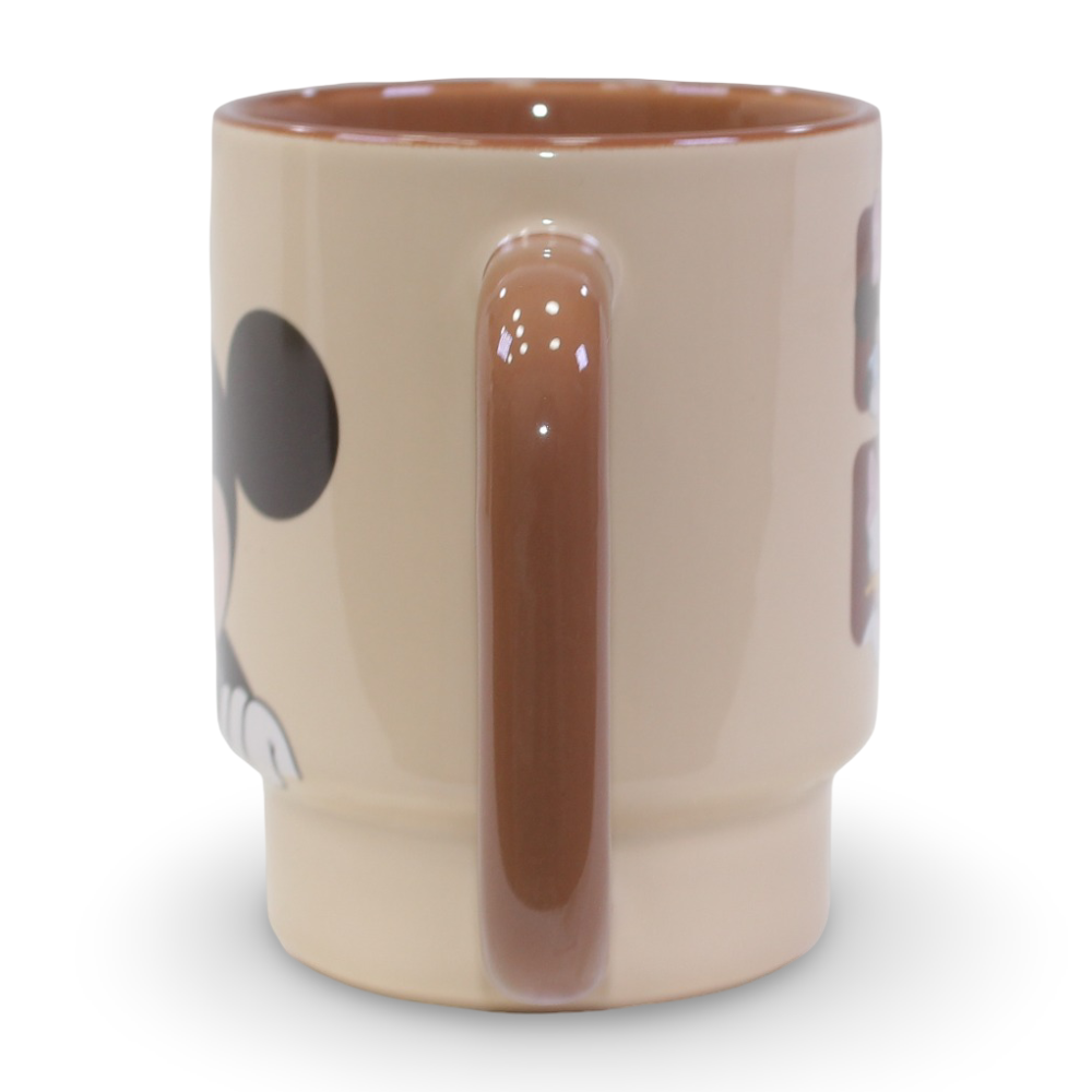 Mickey Mouse Pottery Mug – Beige (Large Size)