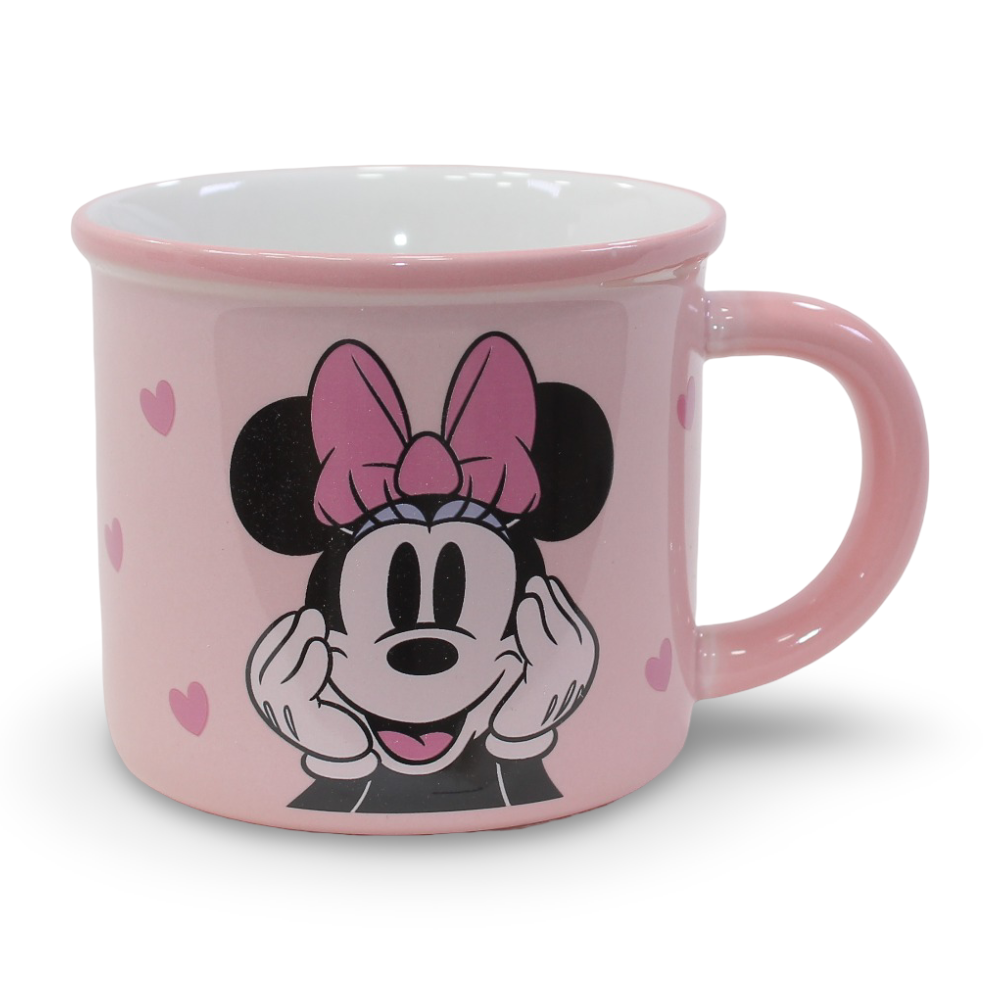 Minnie Mouse Pottery Mug Pink – (Large Size)