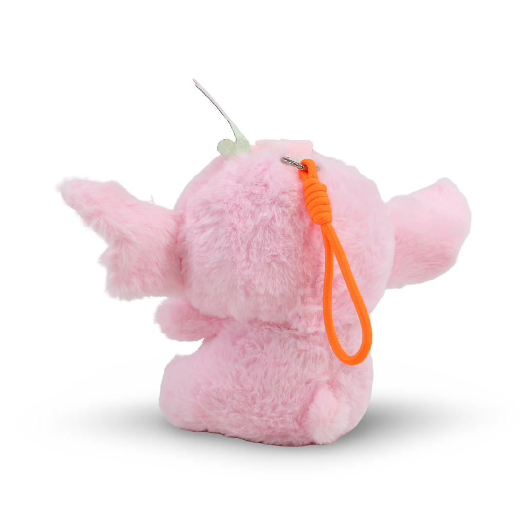 Stitch Keychain Plush Toy – Pink