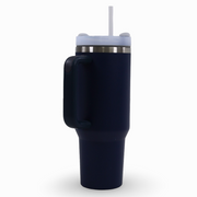 Large Straw Mug 1200ml – Petroleum Blue
