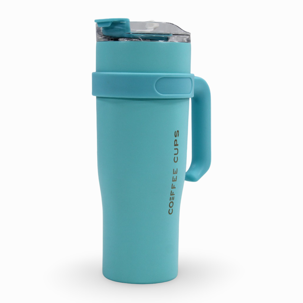 Straw Mug 1200ml – Aqua