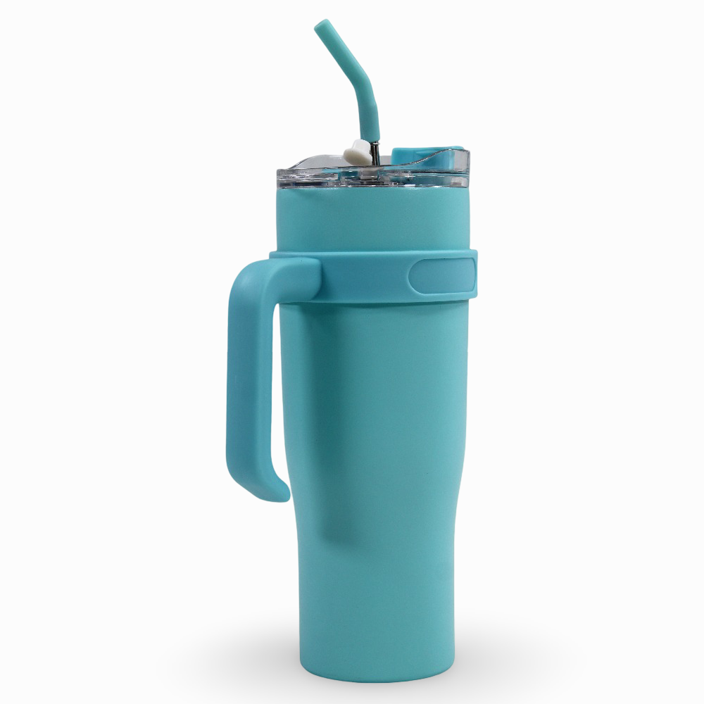 Straw Mug 1200ml – Aqua