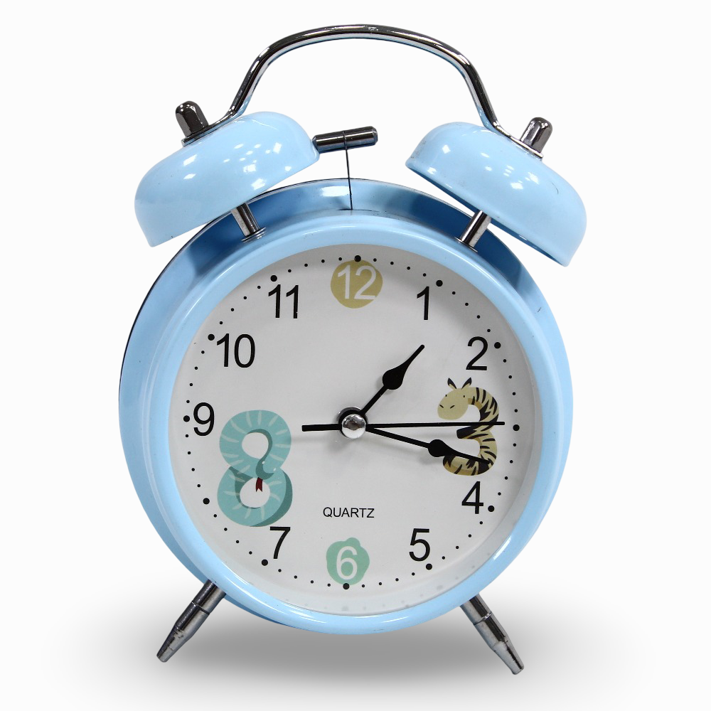 Metal Alarm Clock – Light Blue