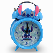 Alarm Clock – Baby Blue with Stitch Design