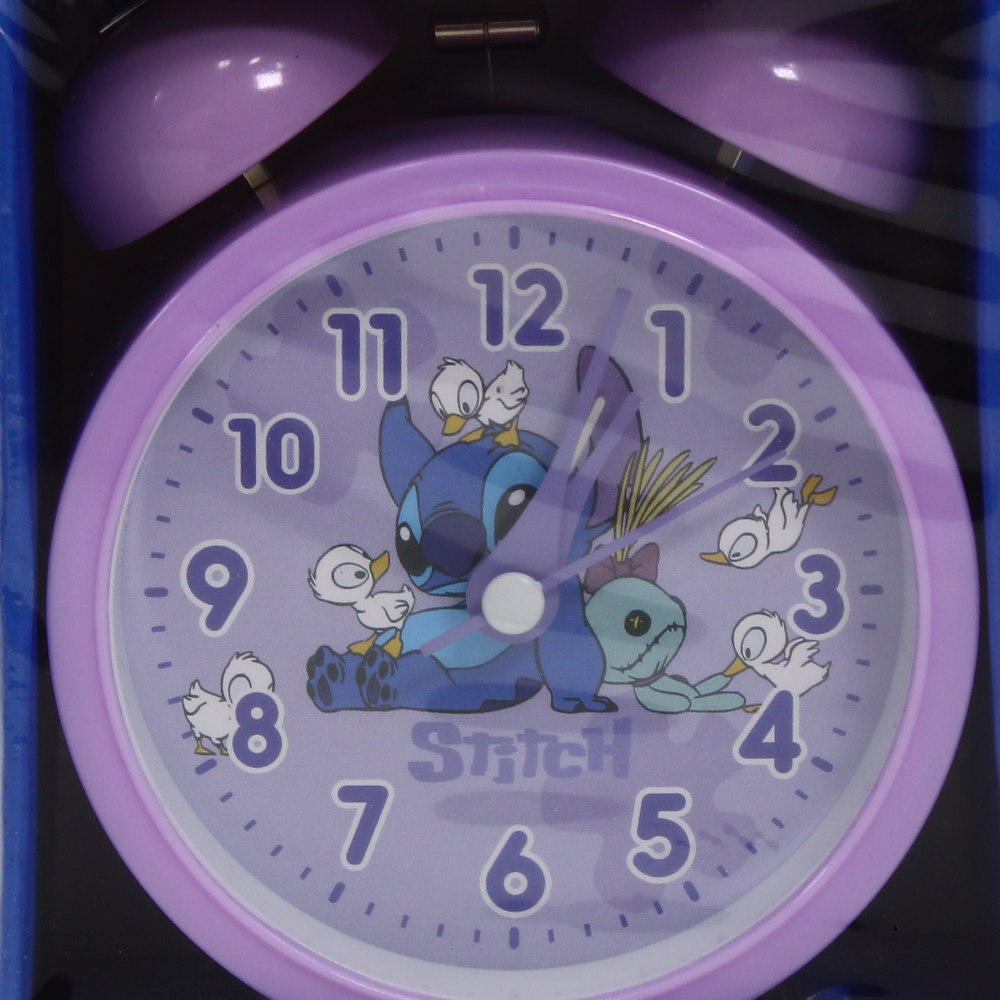 Alarm Clock – Purple with Stitch Design