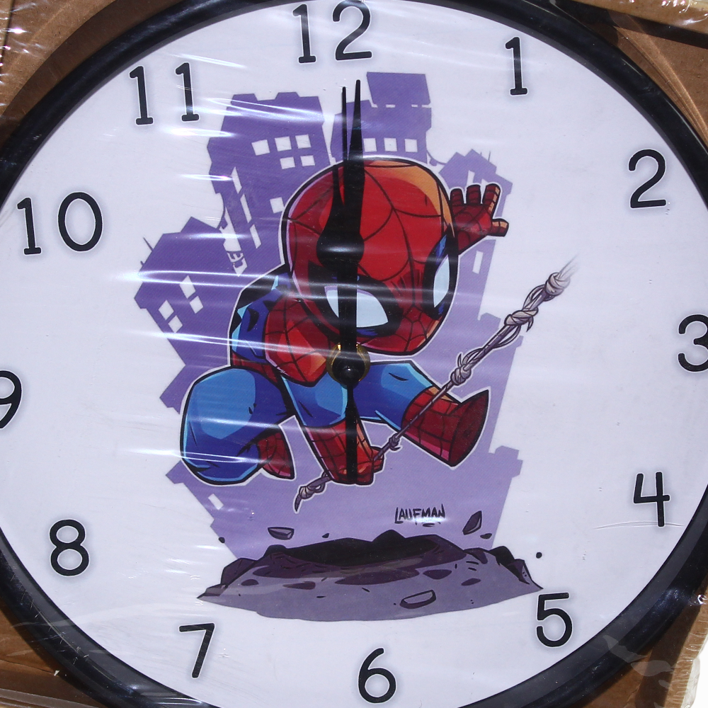Kids Wall Clock – Spider-Man Design