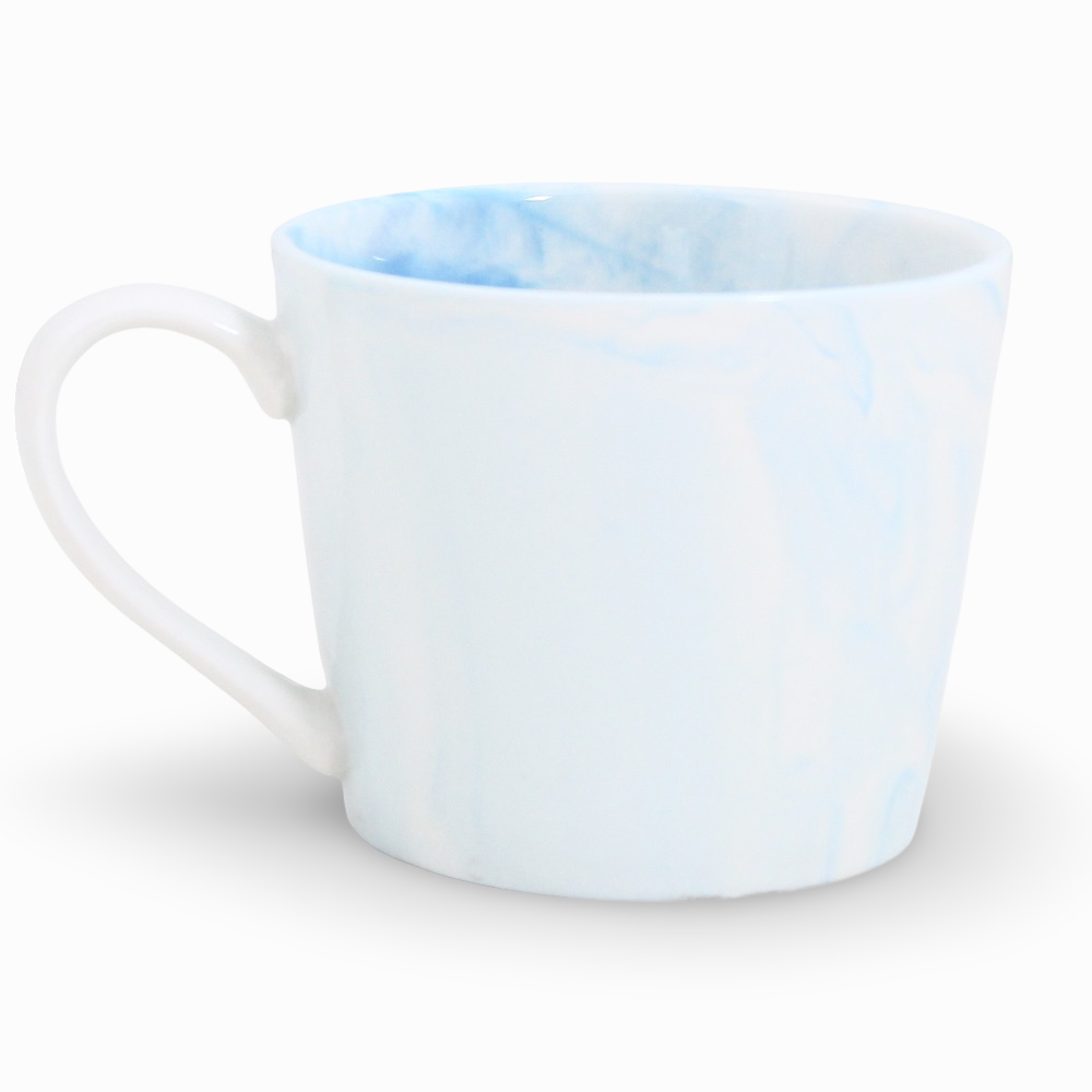 Porcelain Mug – Baby Blue with Stitch Design