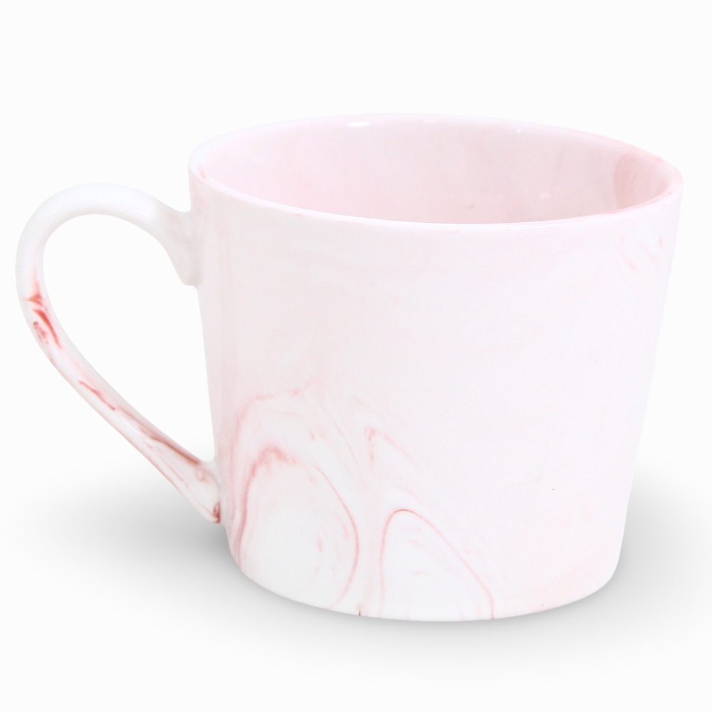 Porcelain Mug – Pink with Stitch Design