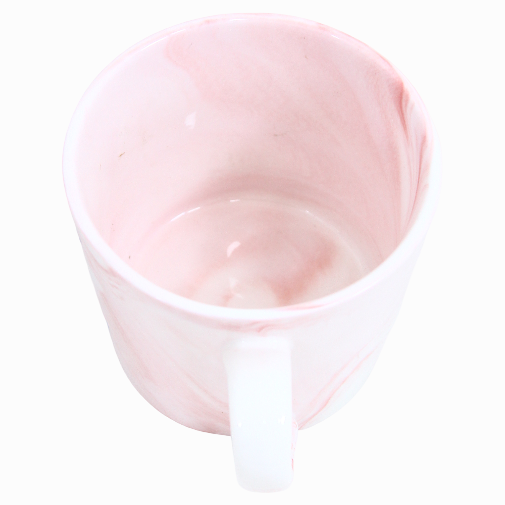 Porcelain Mug – Pink with Stitch Design