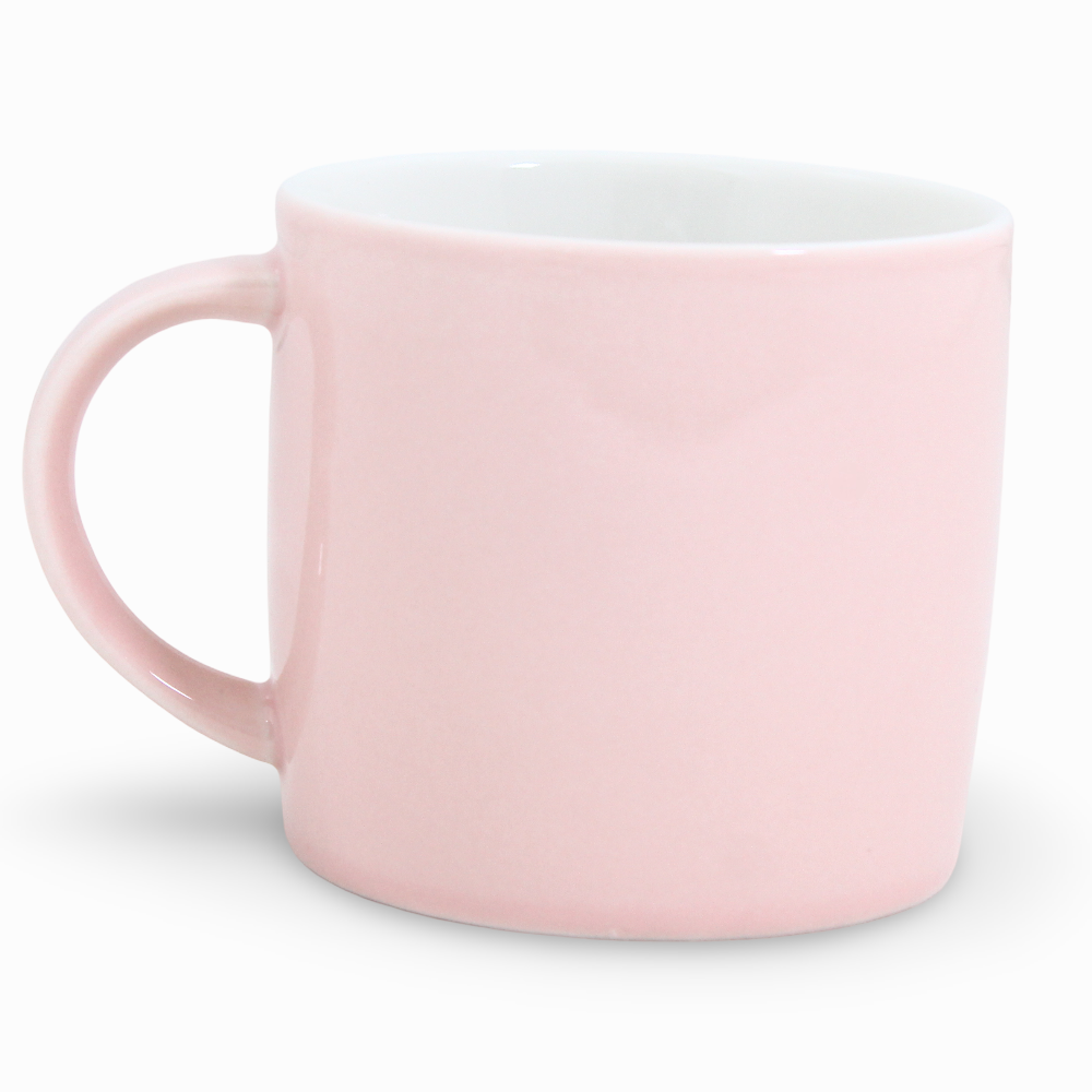 Porcelain Mug – Pink with Stitch Design