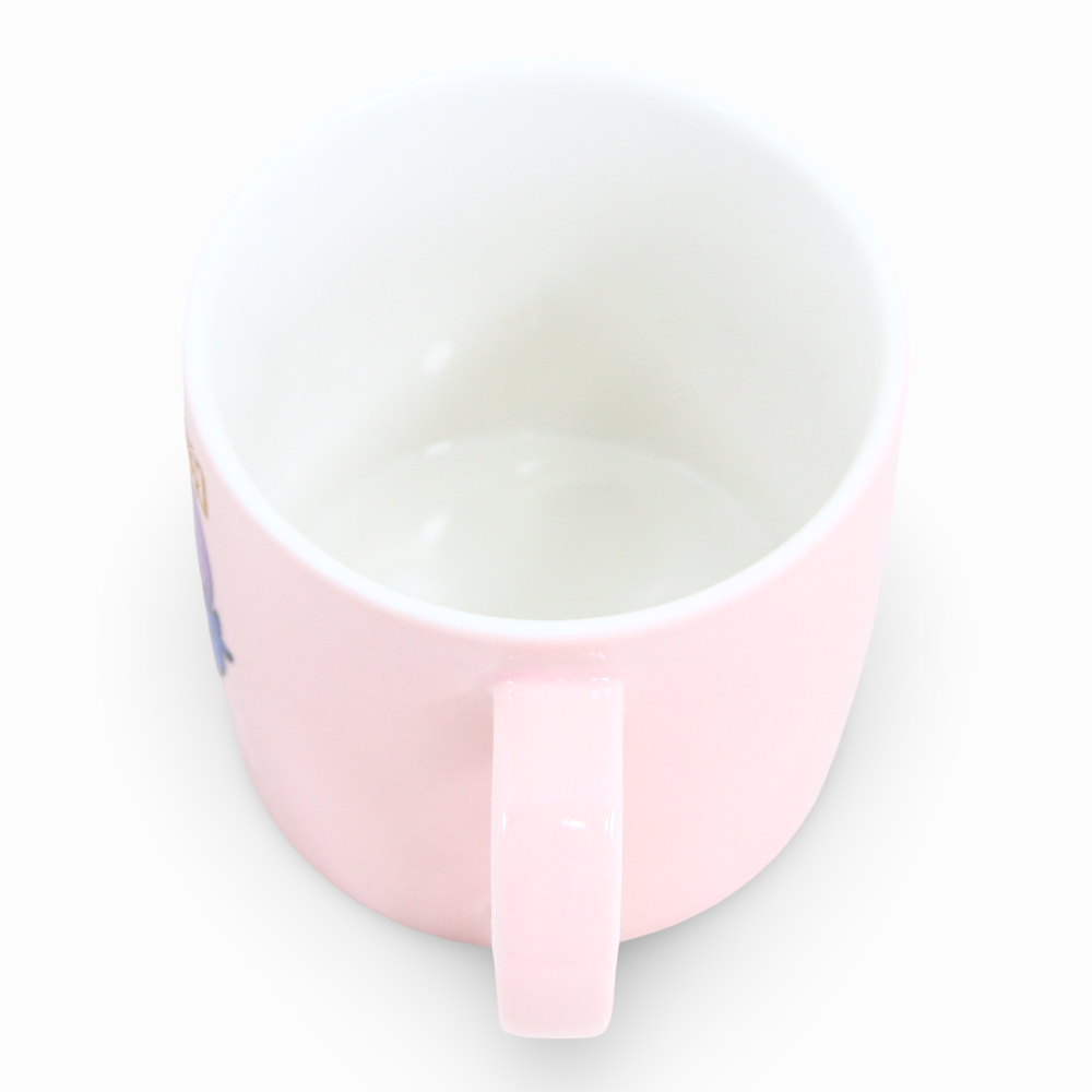 Porcelain Mug – Pink with Stitch Design