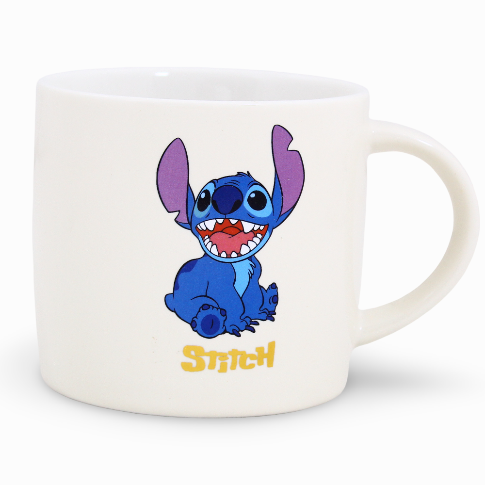 Porcelain Mug – White with Stitch Design