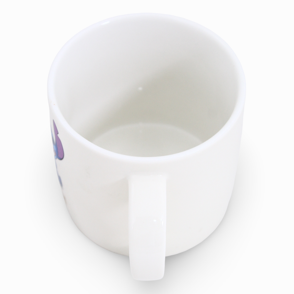 Porcelain Mug – White with Stitch Design