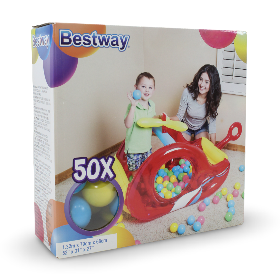 Bestway Helicopter Inflatable Ball Pit + 50 Balls
