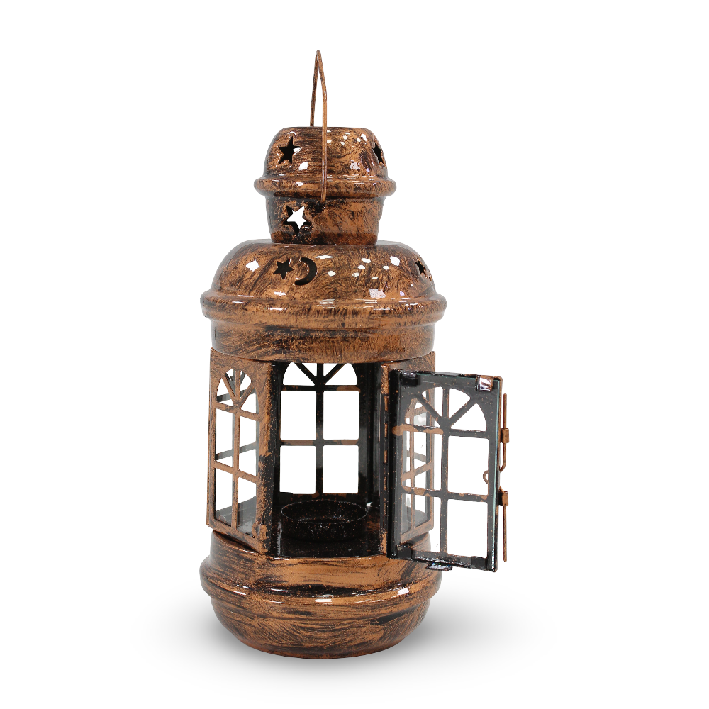 Ramadan Decorative Metal Lantern – Copper Red