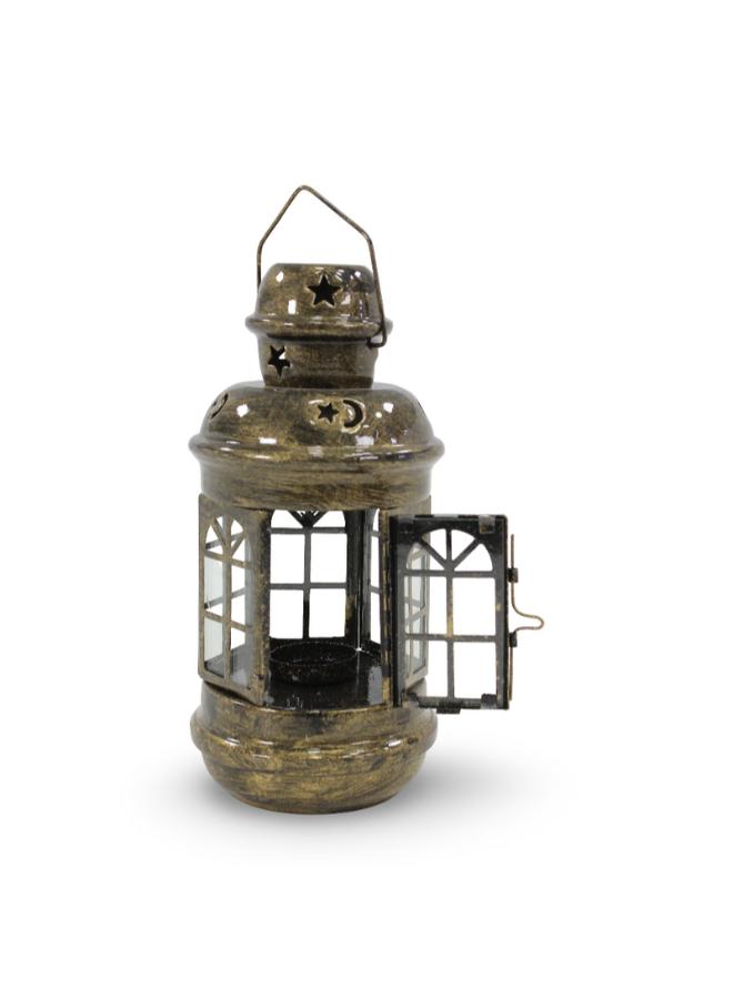 Ramadan Decorative Metal Lantern – Yellow Copper