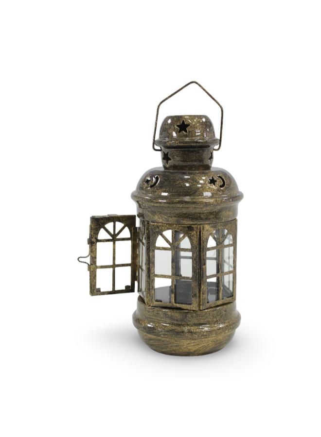 Ramadan Decorative Metal Lantern – Yellow Copper
