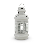 Ramadan Decorative Metal Lantern – Silver Matte