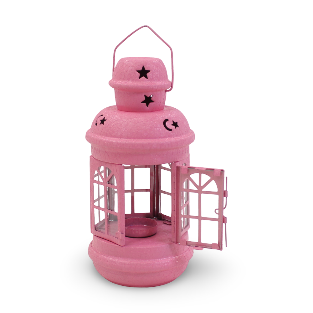 Ramadan Metal Lantern – Pink Matte