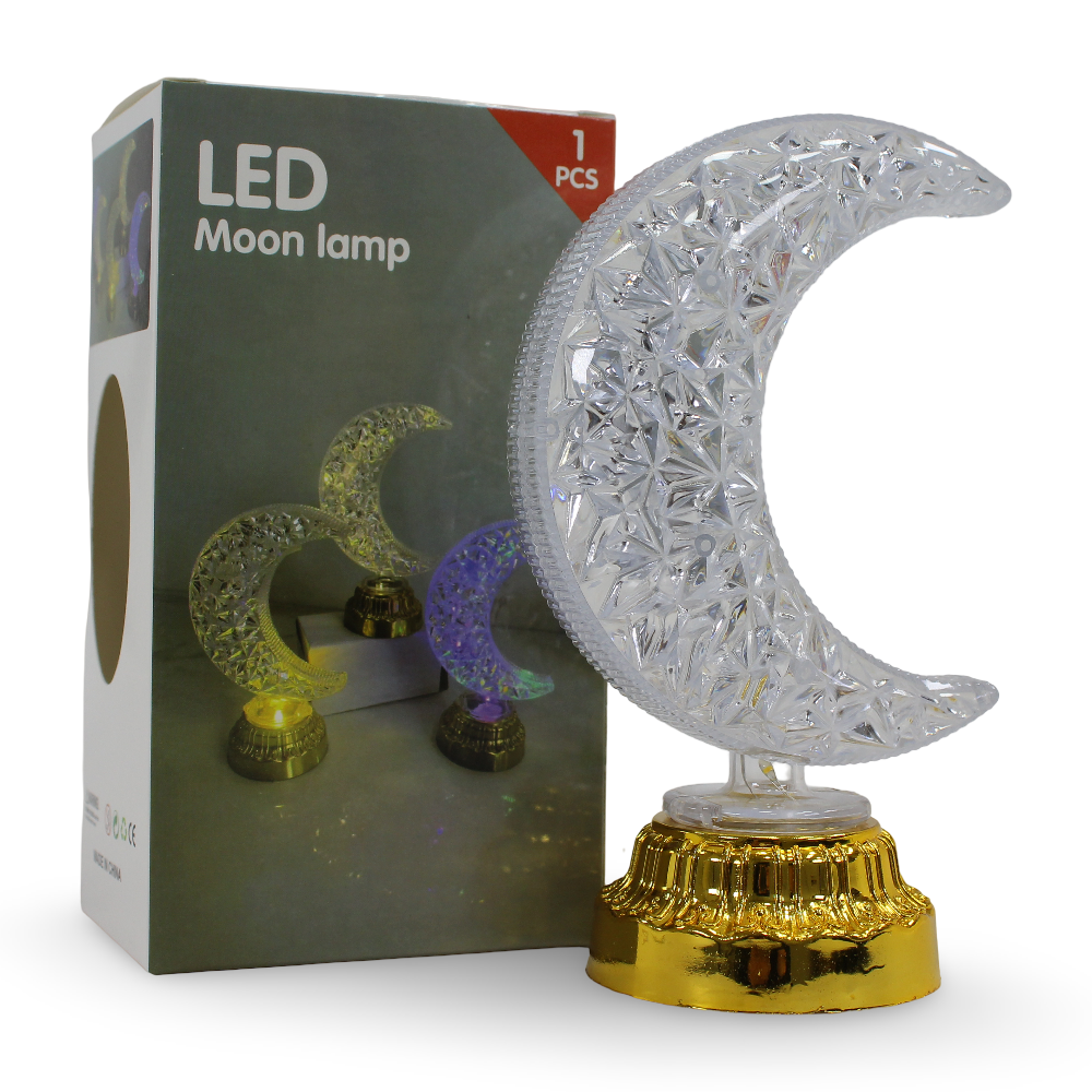 LED Moon Decorative Lamp – Gold Light