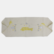 Linen Table Runner - White/Gold | Ramadan Kareem