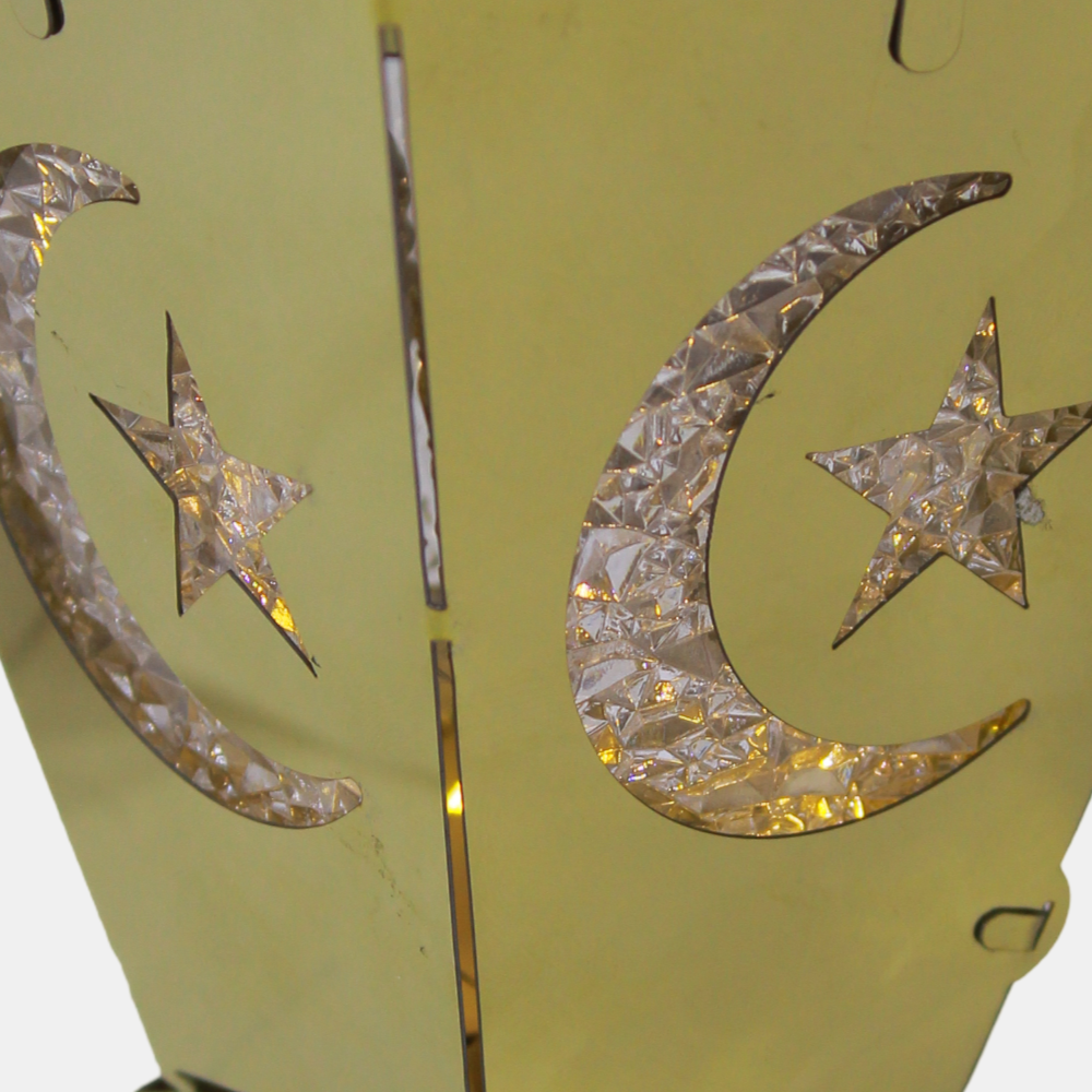 Stainless Steel Square Lantern | Ramadan Decor