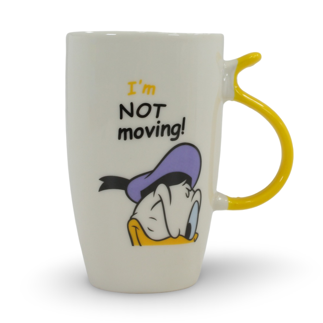 Donald Duck Ceramic Mug – with Yellow Handle