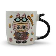 Labubu Ceramic Mug – with Black Handle