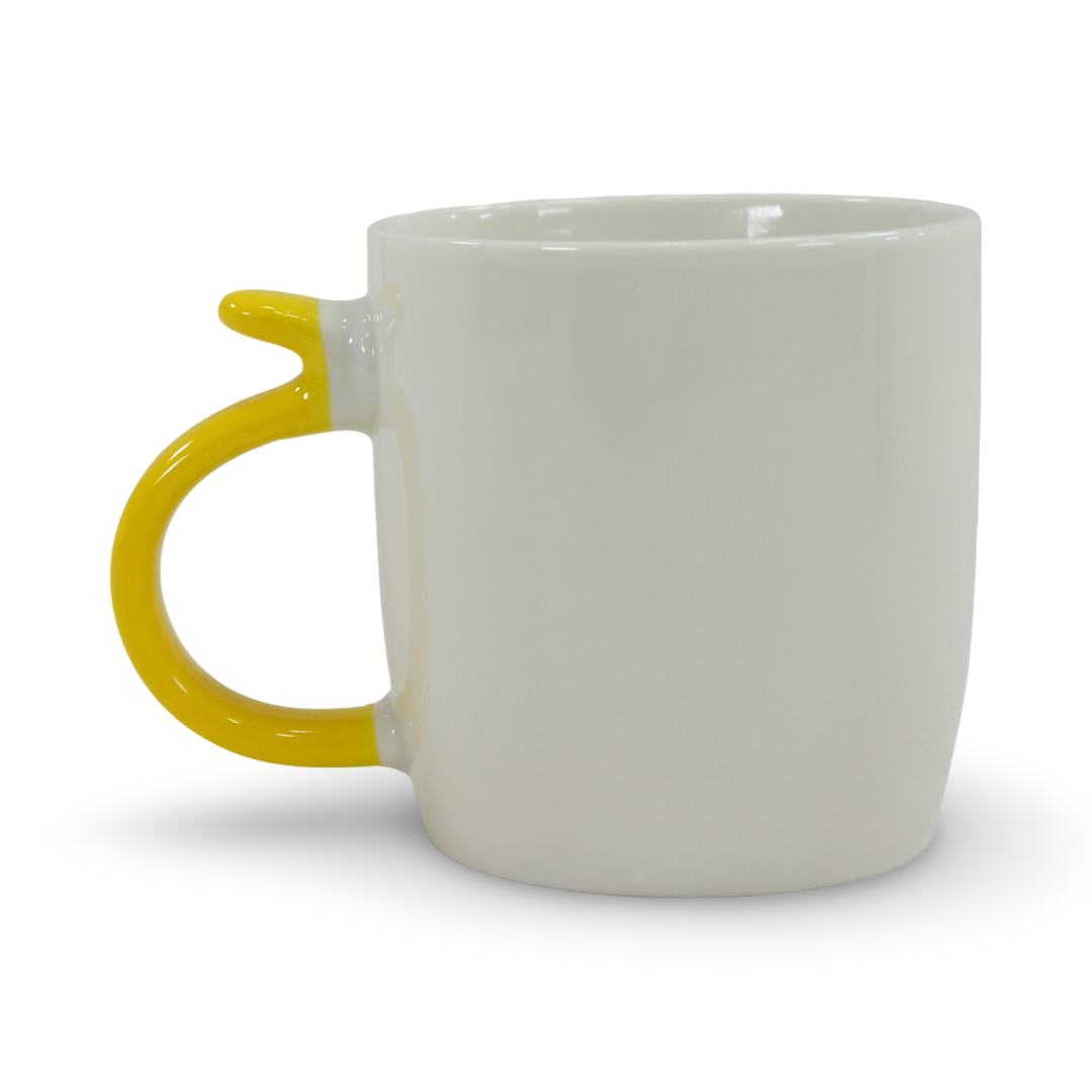 Labubu Ceramic Mug – with Yellow Handle