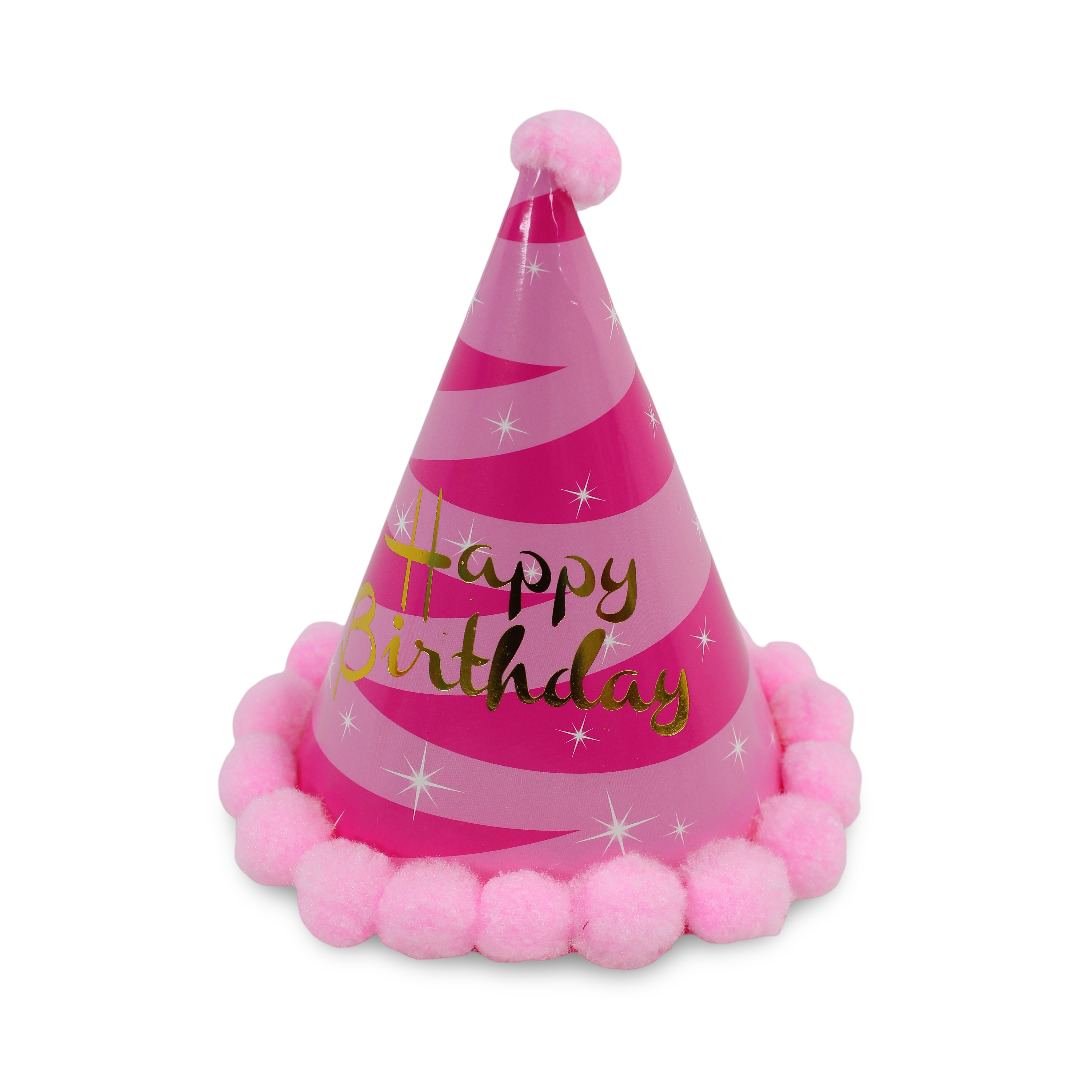 Birthday Party Small Paper Hat – Pink